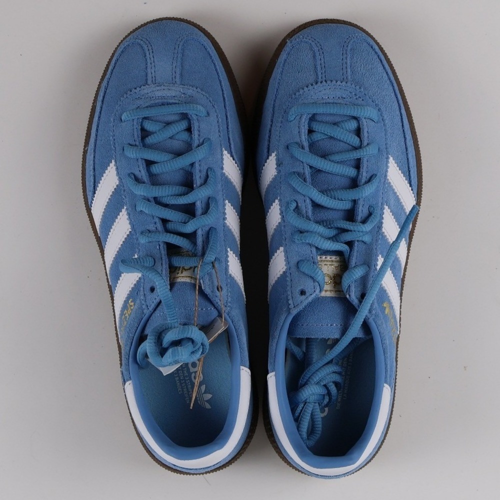 Adidas Handball Spezial J Light Blue White Gum 4Y Suede NWT - Picture 2 of 8